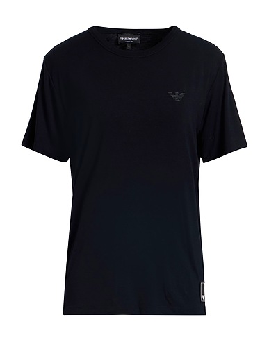 EMPORIO ARMANI Basic T-Shirt Schwarz 90% Viskose, 10% Elastan