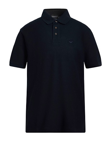 EMPORIO ARMANI Polo Blu notte 100% Cotone