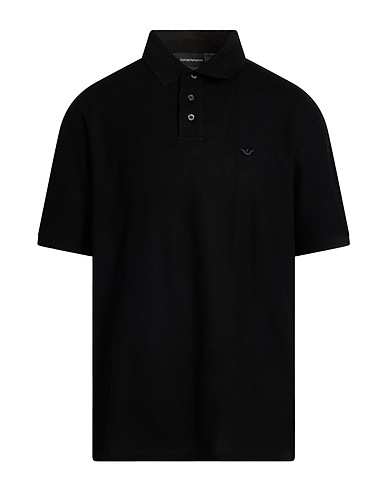 EMPORIO ARMANI Polo shirt Black 100% Cotton