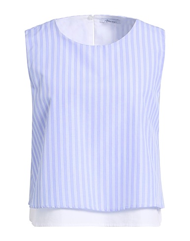 BRIZZI Top Sky blue 57% Polyester, 43% Cotton