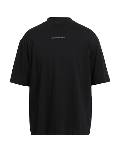 EMPORIO ARMANI Basic T-shirt Black 100% Cotton