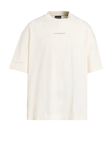 EMPORIO ARMANI Ｔシャツ アイボリー コットン 100%