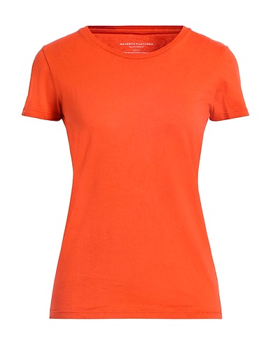 MAJESTIC FILATURES Basic T-shirt Orange 100% Organic cotton