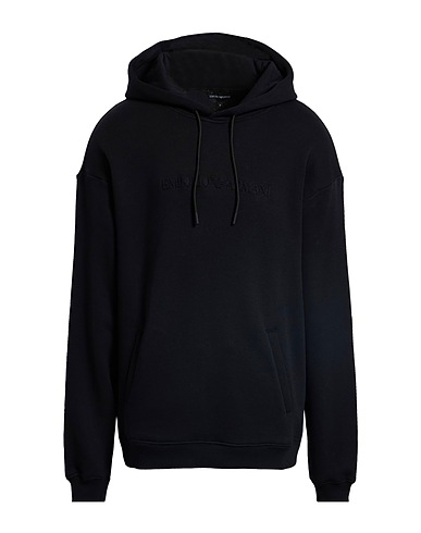 EMPORIO ARMANI Hooded track jacket  Black 100% Cotton