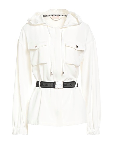 LIU •JO Solid colour shirts & blouses White 94% Polyester, 6% Elastane