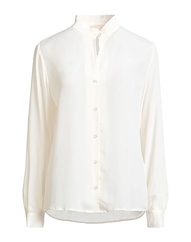 LIU •JO Solid color shirts & blouses Off white 70% Viscose, 30% Silk