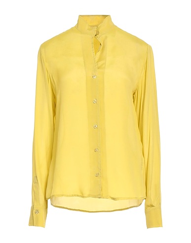 LIU •JO Camicie e bluse tinta unita Giallo pastello 70% Viscosa, 30% Seta