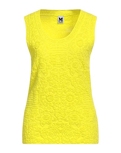 M MISSONI Top Yellow 43% Viscose, 39% Cotton, 10% Polyester, 8% Polyamide