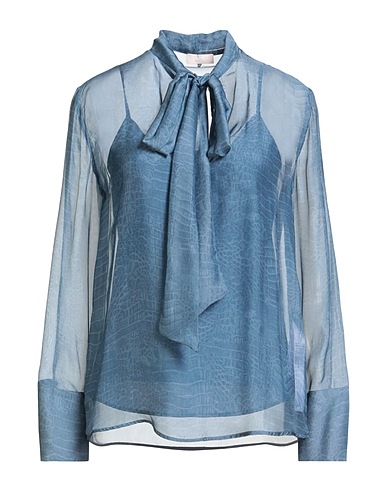LIU •JO Top Slate blue 70% Viscose, 30% Silk