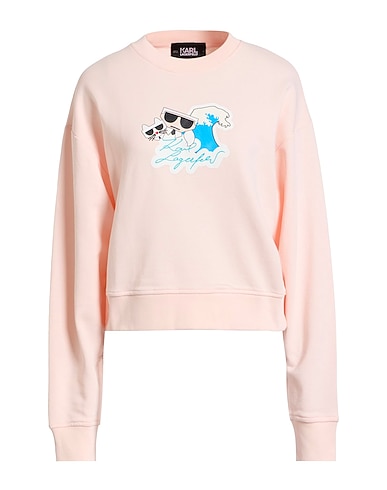 KARL LAGERFELD Φούτερ Ανοιχτό ροζ 100% Οργανικό βαμβάκι