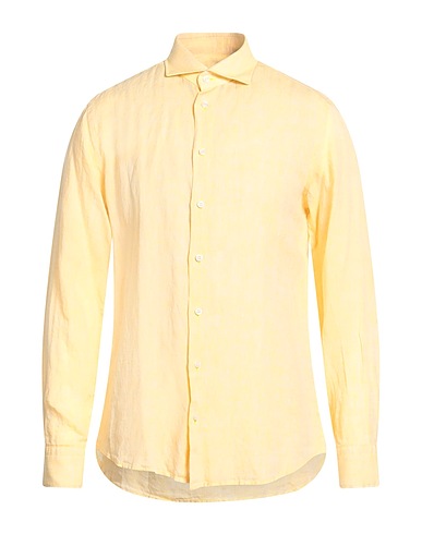 BASTONCINO Linen shirt Yellow 100% Linen