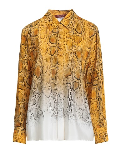 MAX MARA STUDIO Silk shirts & blouses Yellow 100% Silk