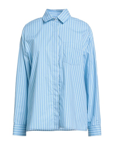 LIU •JO Striped shirt Sky blue 100% Cotton