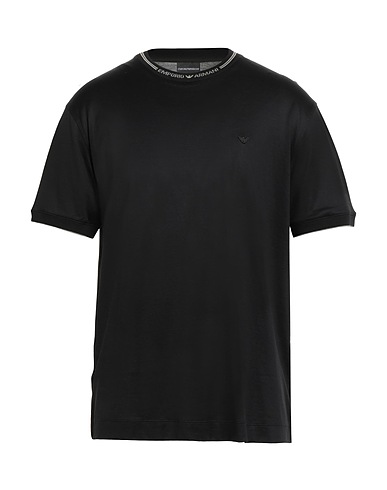 EMPORIO ARMANI T-shirt Black 70% Lyocell, 30% Cotton