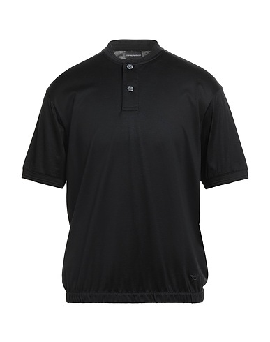 EMPORIO ARMANI T-shirt Black 70% Lyocell, 30% Cotton