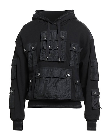 DOLCE&GABBANA Hoodie Schwarz 70% Baumwolle, 30% Polyamid, Polyester, Elastan