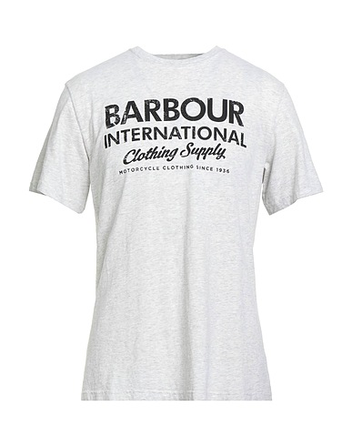 BARBOUR T-shirt INTERNATIONAL Light grey 100% Cotton