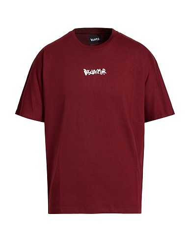 DISCLAIMER T-shirt Bordeaux 100% Cotone