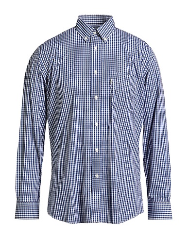 BARBOUR Kariertes Hemd Blau 100% Baumwolle