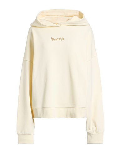 DISCLAIMER Hooded track jacket  Off white 100% Cotton