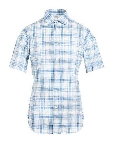 BRIONI Kariertes Hemd 100% Baumwolle