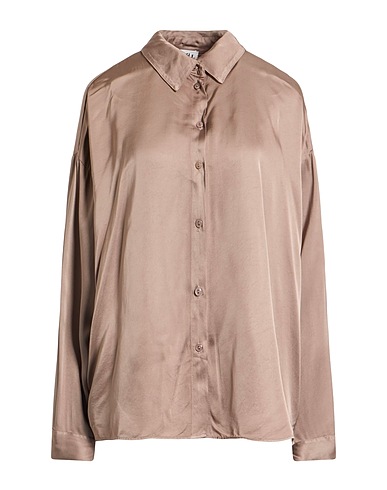 B.YU Camicie e bluse tinta unita Tortora 100% Viscosa