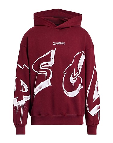 DISCLAIMER Hoodie Bordeaux 100% Baumwolle
