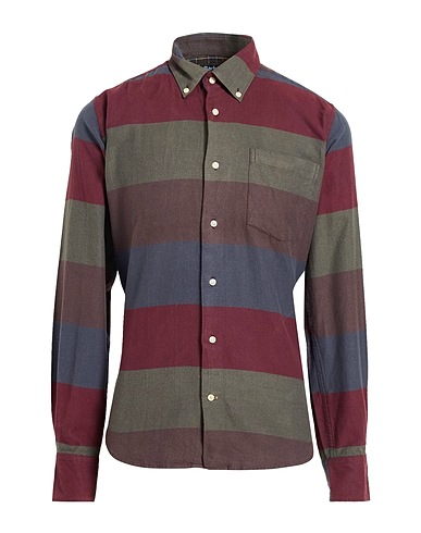BARBOUR Striped shirt Burgundy 100% Cotton