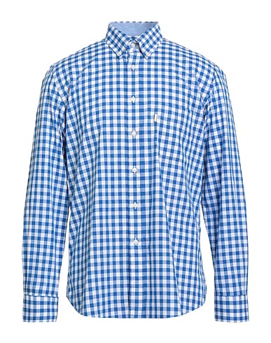 BARBOUR Checked shirt Blue 100% Cotton