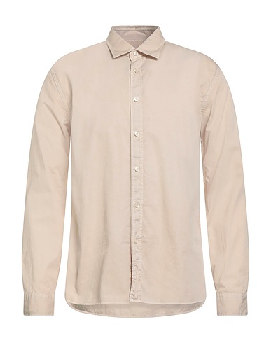 XACUS Camicia tinta unita LEGACY COLLECTION Beige 100% Cotone