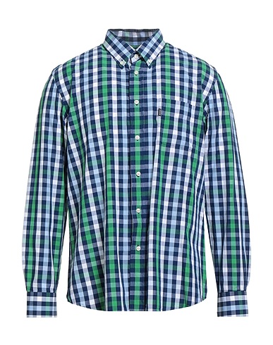 BARBOUR Checked shirt Navy blue 100% Cotton
