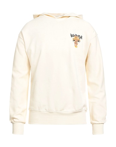 DISCLAIMER Hooded sweatshirt Cream 100% Cotton