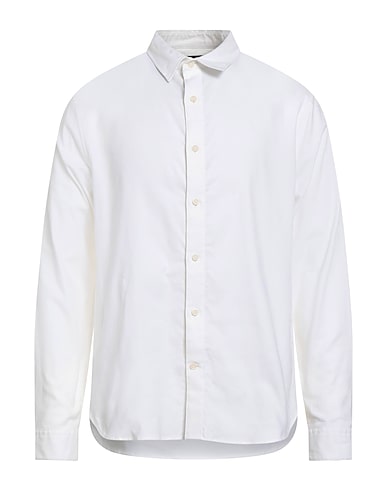 VINCE. Einfarbiges Hemd Elfenbein 72% Baumwolle, 26% Lyocell, 2% Elastan