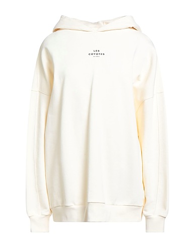 LES COYOTES DE PARIS Hooded sweatshirt Ivory 100% Organic cotton
