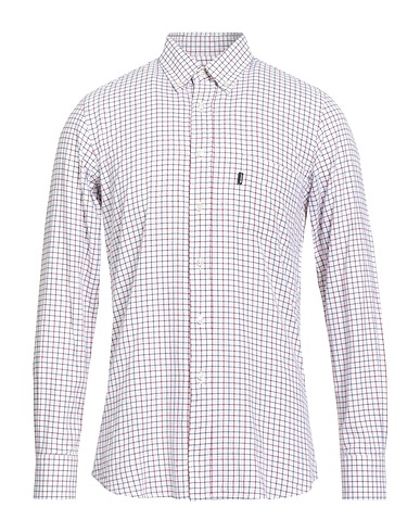 BARBOUR Checked shirt Burgundy 100% Cotton