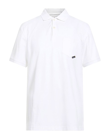 BARBOUR Polo shirt White 96% Cotton, 4% Elastane