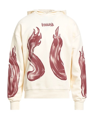 DISCLAIMER Hooded sweatshirt Cream 100% Cotton