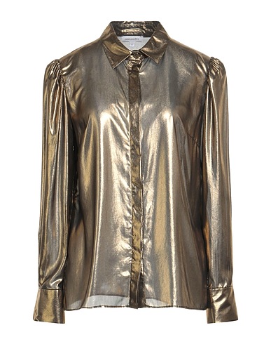 SAGE AND IVY Solid colour shirts & blouses Gold 100% Polyester