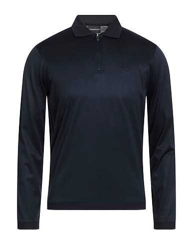 EMPORIO ARMANI Μπλουζάκι Polo Σκούρο μπλε της νύχτας 70% Lyocell, 30% Βαμβάκι