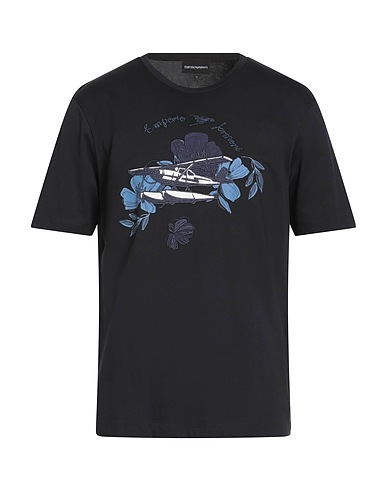 EMPORIO ARMANI T-shirt RESORT Black 100% Cotton