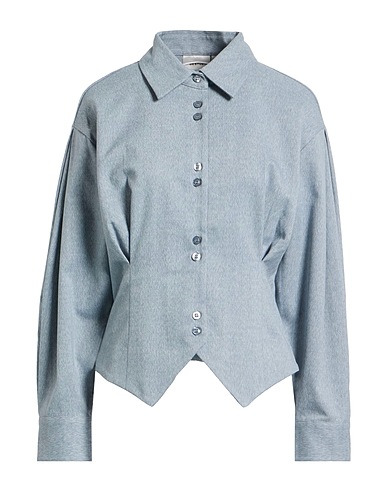 GESTUZ Hemden und Blusen einfarbig Hellblau 68% Polyester, 30% Viskose, 2% Elastan