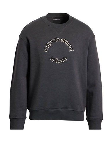 GIORGIO ARMANI Sweatshirt Charcoal 70% Cotton, 30% Modal