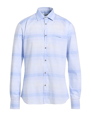 AGLINI Camicia a righe Blu chiaro 100% Cotone