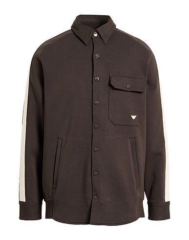 EMPORIO ARMANI Felpa Verde militare 76% Cotone, 18% Poliestere, 6% Elastan