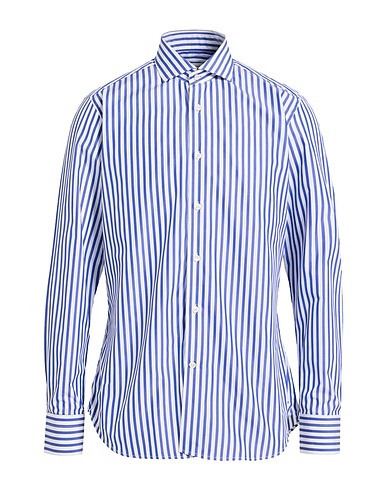 GUGLIELMINOTTI Striped shirt Navy blue 100% Cotton