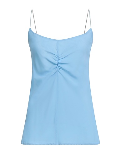 MERCI ITALIA Camisole Blu chiaro 88% Acetato, 6% Seta, 6% Elastan