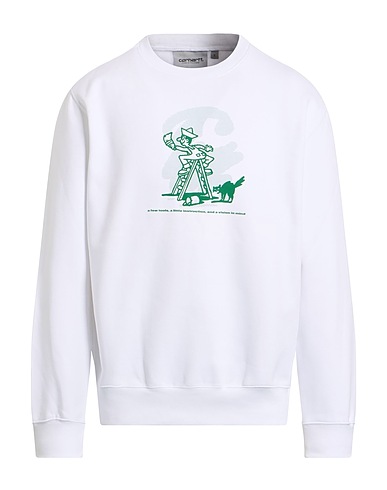 CARHARTT Sweatshirt White 58% Cotton, 42% Polyester