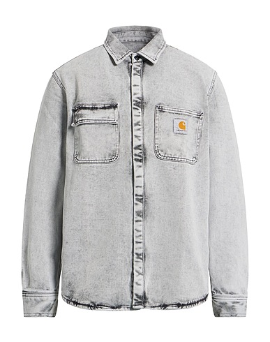 CARHARTT Denim shirt Grey 100% Organic cotton