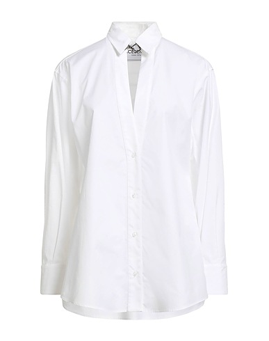 ICEBERG Solid colour shirts & blouses White 100% Cotton