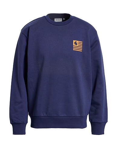 CARHARTT Sweatshirt Navy blue 57% Cotton, 43% Polyester, Elastane